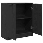 Buffet vidaXL Bois Noir 60x30x70 cm en Bois D'ingénierie