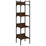 vidaXL Bibliothèque à 4 niveaux chêne 35x30x138 5 cm bois d'ingénierie