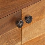 vidaXL Meuble TV bois massif d'acacia avec finition miel 140x30x40 cm