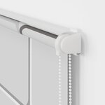 vidaXL Store enrouleur de douche avec cassette largeur du tissu 126 cm