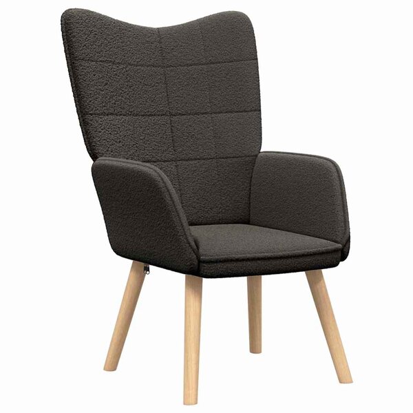 vidaXL Fauteuil relaxant Gris foncé 62 x 67 x 95.5 cm tissu