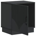 vidaXL Table de chevet Noir 43 x 34 5 x 47 cm Bois d'ingénierie