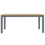 vidaXL Ensemble à manger Panama 7 Pièces gris bois de pin massif