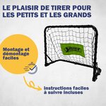 Best Sporting 11069 - 2 Mini-goal de football avec un ballon & une mini-pompe