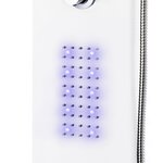 vidaXL Panneau de douche aluminium 20x44x130 cm blanc