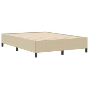 vidaXL Cadre de lit Vert gris 140 x 190 cm Tissu en velours côtelé