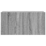 vidaXL Ensemble de meubles TV 4 Pièces Sonoma gris Bois d'ingénierie