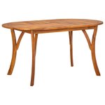 vidaXL Ensemble de salle à manger de jardin 7 pièces avec coussins Noir Poly Rotin Acacia