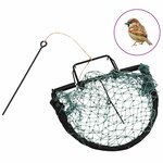 vidaXL Piège à oiseaux vert 20 cm acier