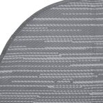vidaXL Tapis d'extérieur gris Ø120 cm PP