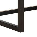 vidaXL Canapé à 2 places Marron Cuir de chèvre véritable