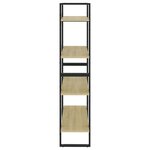 vidaXL Bibliothèque à 4 niveaux chêne sonoma bois d'ingénierie