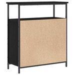 vidaXL Buffet Chêne noir 70 x 30 x 80 cm Bois d'ingénierie