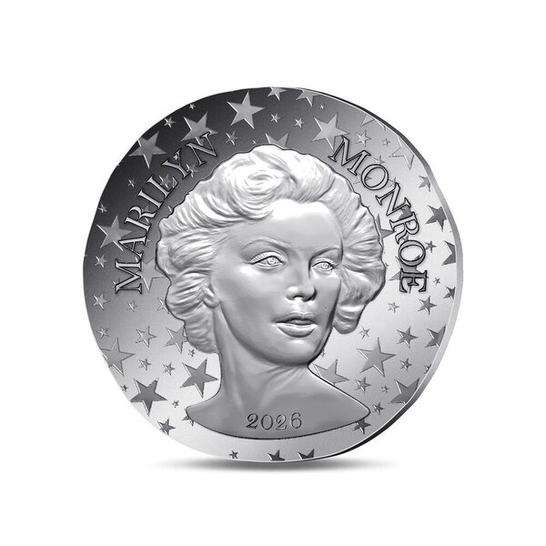 Marilyn Monroe Monnaie de 10€ Argent