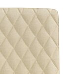 vidaXL Chaises à manger lot de 6 crème tissu