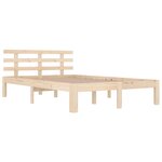 vidaXL Cadre de lit sans matelas bois massif 200x200 cm
