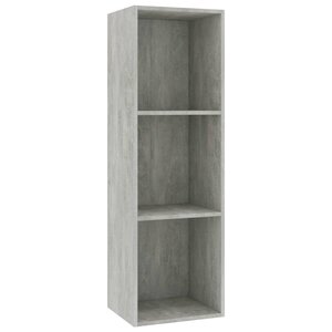 vidaXL Bibliothèque/Meuble TV Gris béton 36x30x114cm Bois d’ingénierie