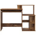 vidaXL Bureau avec Rangement Vieux Bois 120.5x44x88.5 cm Bois d'ingénierie