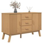 vidaXL Buffet OLDEN marron 114x43x73 5 cm bois massif de pin