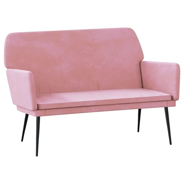vidaXL Banc Rose 108x79x79 cm Velours