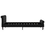 vidaXL Cadre de lit sans matelas noir velours 100x200 cm