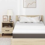vidaXL Coussins de Matelas Blanc 90 x 190 cm