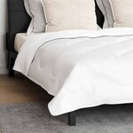 vidaXL Couette Autre avec oreiller 3 Pièces Blanc 240 x 220 cm Microfibre