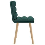 vidaXL Chaises à manger lot de 2 vert foncé tissu