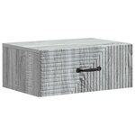 vidaXL Cabinet de chevet mural 2 Pièces Sonoma gris 49 x 34 5 x 20 cm