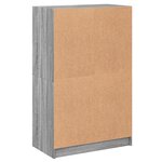 vidaXL Buffet haut avec portes gris sonoma 68x37x109cm bois ingénierie