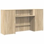 vidaXL Bureau réception chêne sonoma 200x50x103 5 cm bois d'ingénierie