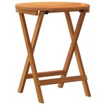 vidaXL Table de Jardin Naturel 60 x 60 x 72 cm Bois d'Acacia Massif