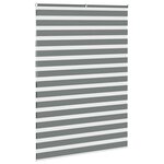 vidaXL Store zèbre gris foncé largeur du tissu 155 9 cm polyester