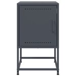 vidaXL Tables de chevet 2 Pièces anthracite 36x39x60 5 cm acier