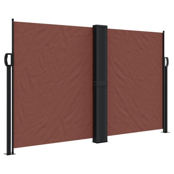 vidaXL Auvent latéral rétractable marron 140x600 cm