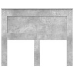 vidaXL Tête de lit Gris béton 120 cm Bois d'ingénierie