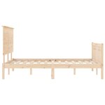 vidaXL Cadre de lit sans matelas 200x200 cm bois massif de pin