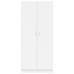 vidaXL Garde-robe Blanc 80x52x180 cm Bois d’ingénierie