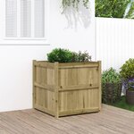 vidaXL Jardinière d'extérieur 70x70x70 cm bois de pin imprégné