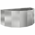 vidaXL Jardinière Argent 90 x 45 x 35 cm Acier galvanisé
