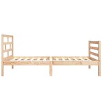 vidaXL Cadre de lit 75x190 cm Petit simple Bois massif