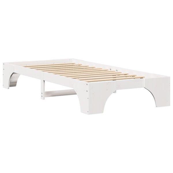 vidaXL Cadre de lit Blanc Bois de pin massif 80 x 200 cm