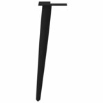 vidaXL Pieds de table basse coniques 4 pièces Noir 30-31 cm Acier