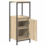 vidaXL Meuble de salle de bain avec étagères chêne sonoma 36x35x95 cm