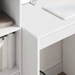 vidaXL Bureau Blanc 70 x 50 x 76 cm Bois d'ingénierie