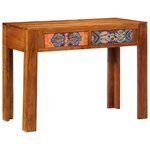 vidaXL Bureau avec tiroir Marron 100 x 50 x 75 cm Bois d'acacia massif