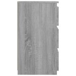 vidaXL Table de chevet Sonoma gris 40x35x62 5 cm Bois d'ingénierie