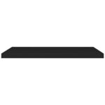 vidaXL Étagère murale flottante noir 90x23 5x3 8 cm MDF