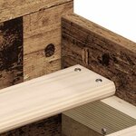 vidaXL Cadre de lit sans matelas vieux bois 100x200 cm bois ingénierie