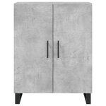 vidaXL Buffet haut Gris béton 69 5x34x180 cm Bois d'ingénierie